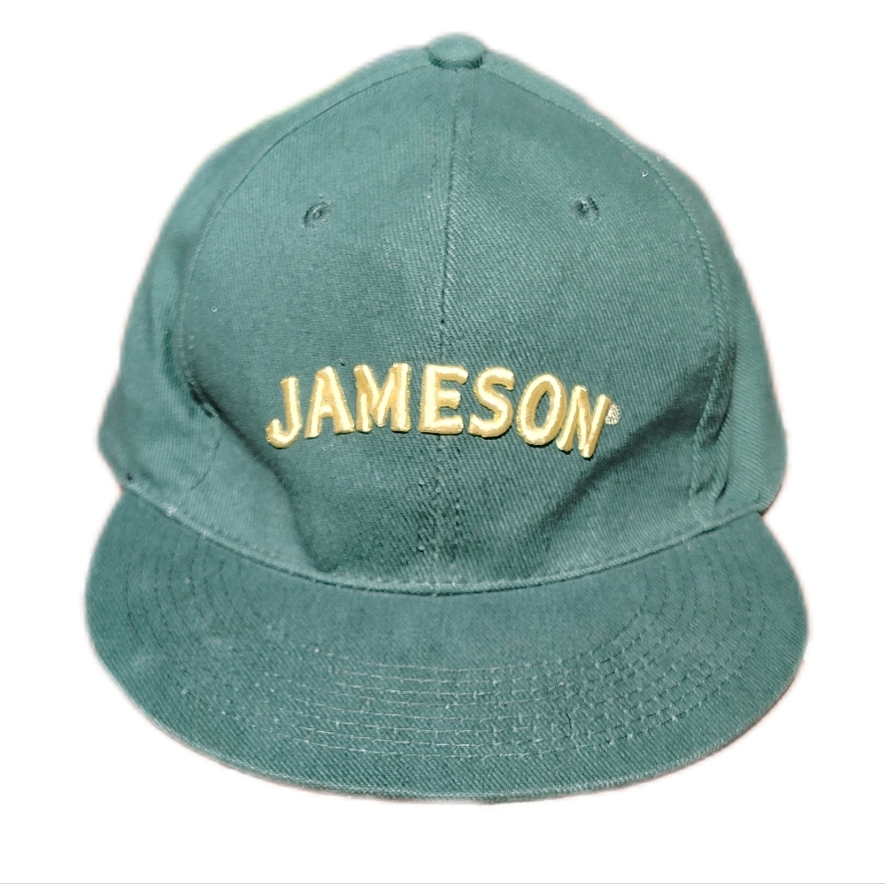 Jameson Green Snapback Ball Cap 100 Percent Cotton, Green, Gold Logo Embroidery